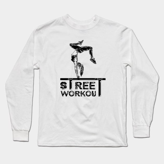 Street Strength - Barsister Tank Long Sleeve T-Shirt by Speevector